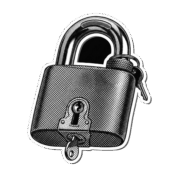 Icône cadenas avec clé