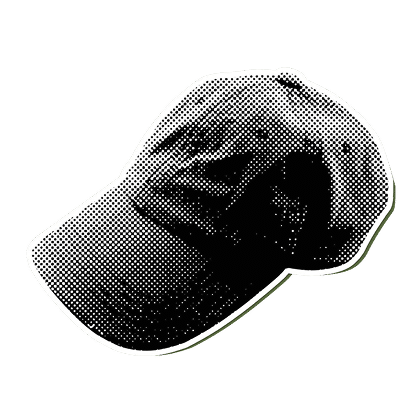 Casquette de baseball vue de trois quarts