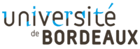 Logo texte "Université de Bordeaux", en couleur